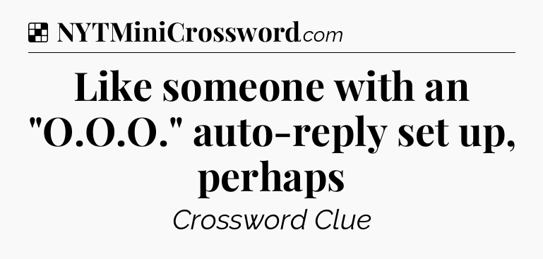 Solution: Like someone with an 