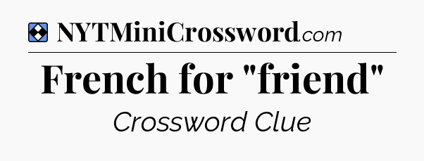Solution: French for 