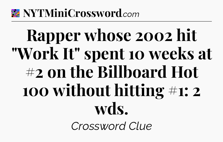 Rapper whose 2002 hit 