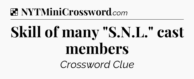 Solution: Skill of many 