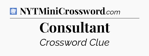 Consultant Puzzle Page Crossword Clue