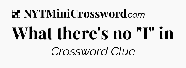 Solution: What there's no 