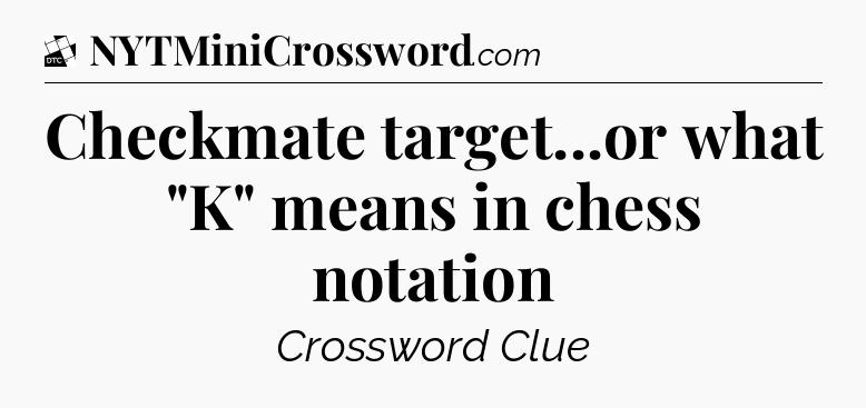 Checkmate target...or what 