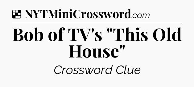 Solution: Bob of TV's 