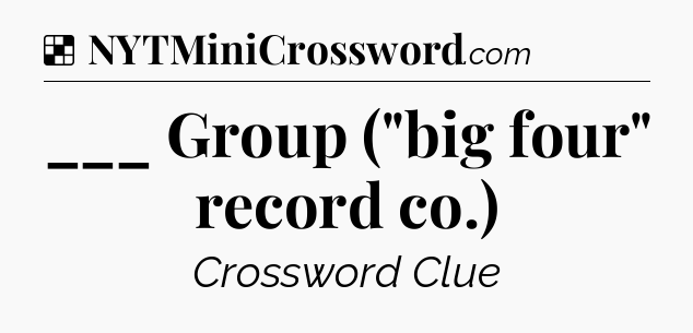Solution: ___ Group (