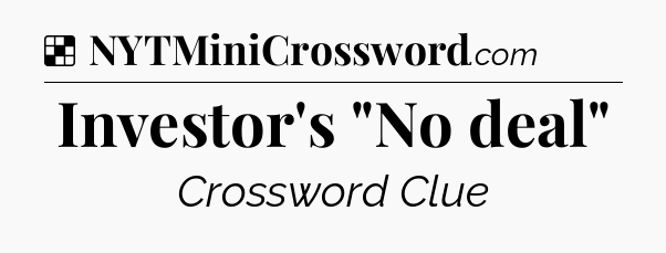 Solution: Investor's 