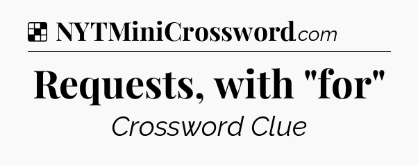 Solution: Requests, with 