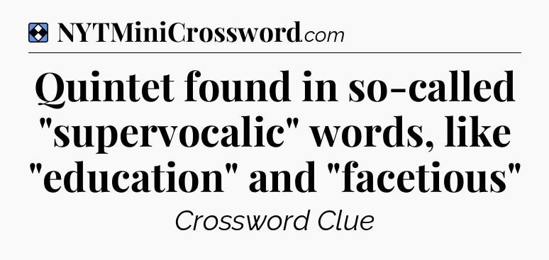 Solution: Quintet found in so-called 