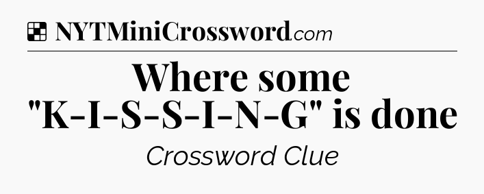 Solution: Where some 