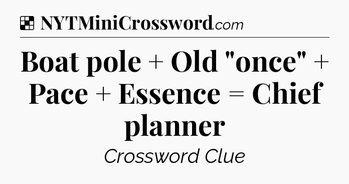 Solution: Boat pole + Old 