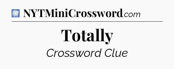 Totally Puzzle Page Crossword Clue