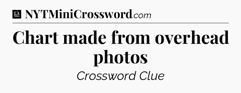 Chart made from overhead photos - LA Times Crossword