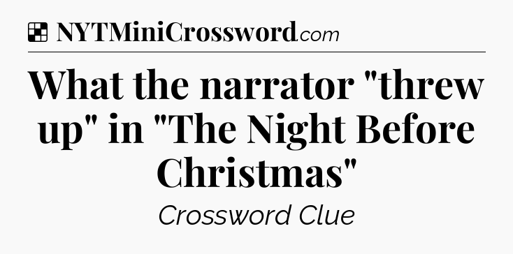 Solution: What the narrator 