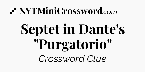 Solution: Septet in Dante's 