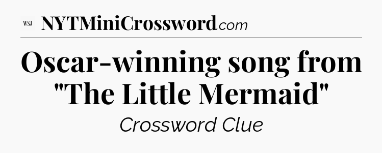 Oscar-winning song from 