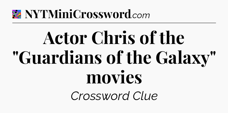 Actor Chris of the 