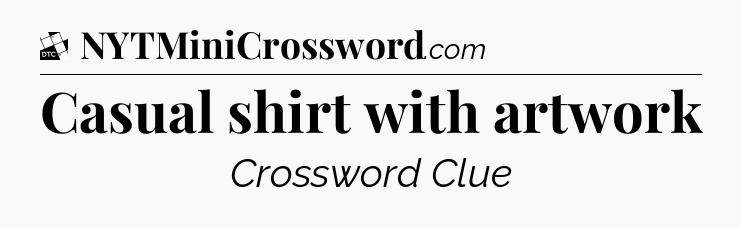 Casual shirt with artwork - Daily Themed Classic Crossword