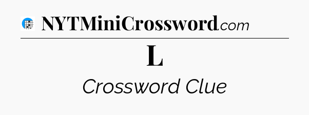 L Crossword Clue