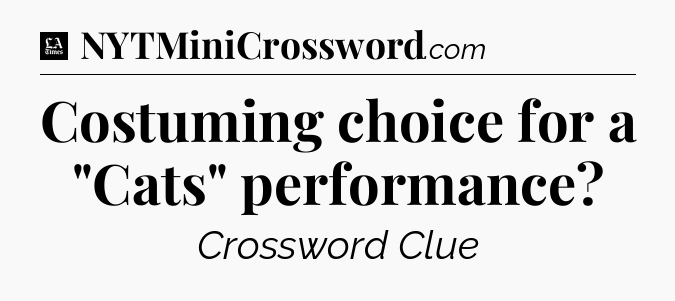 Costuming choice for a 