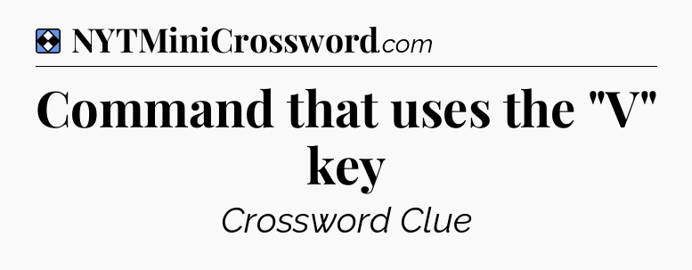 Solution: Command that uses the 