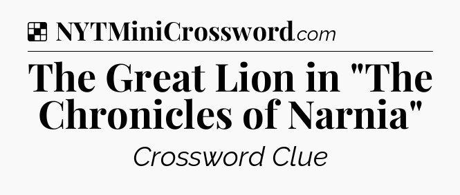 Solution: The Great Lion in 