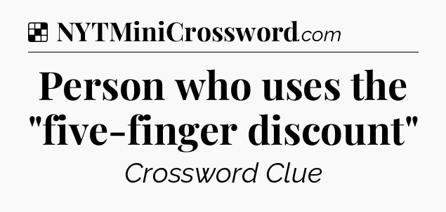 Solution: Person who uses the 