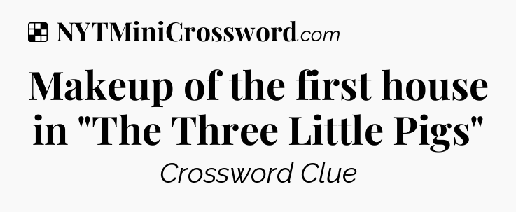 Solution: Makeup of the first house in 