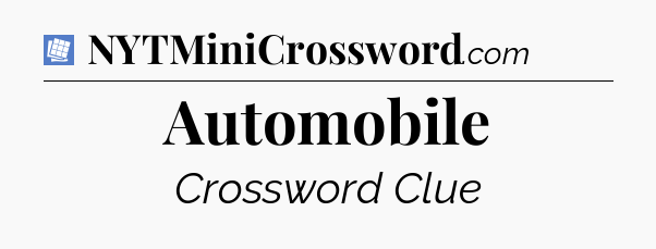 Automobile Puzzle Page Crossword Clue