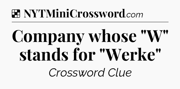 Solution: Company whose 