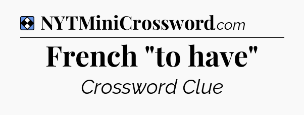Solution: French 