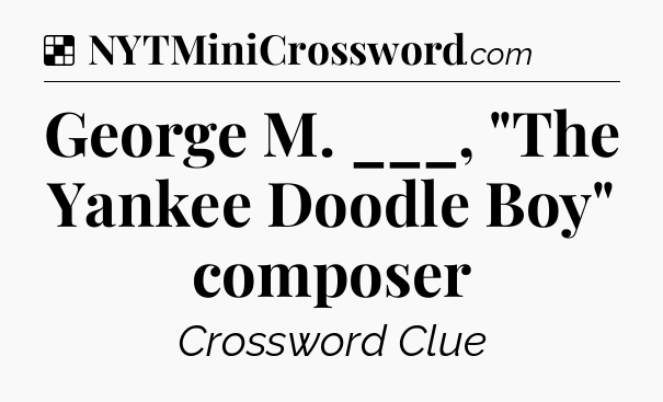 Solution: George M. ___, 