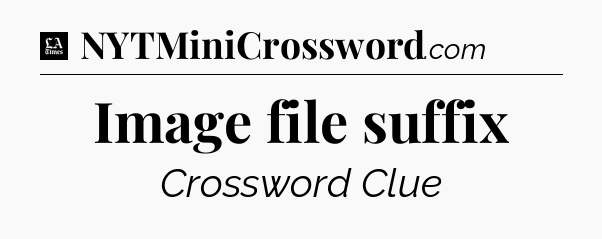 Image file suffix - LA Times Crossword