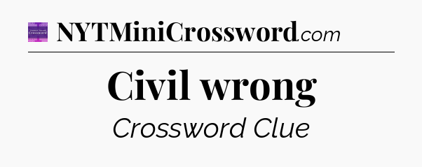Civil wrong - Thomas Joseph Crossword