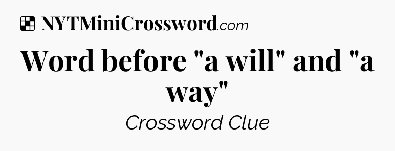 Solution: Word before 