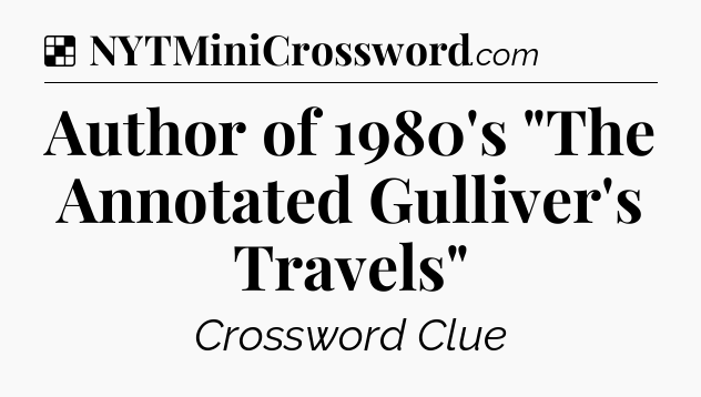 Solution: Author of 1980's 