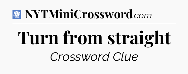Turn from straight Puzzle Page Crossword Clue