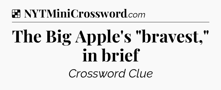 Solution: The Big Apple's 