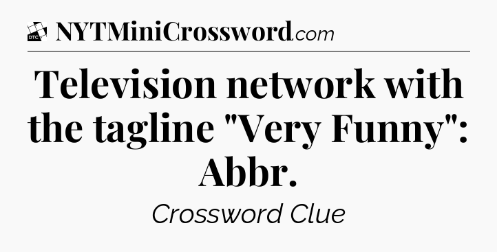 Television network with the tagline 