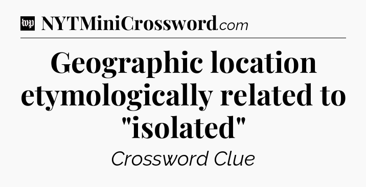 Geographic location etymologically related to 