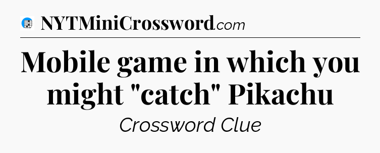 Mobile game in which you might 