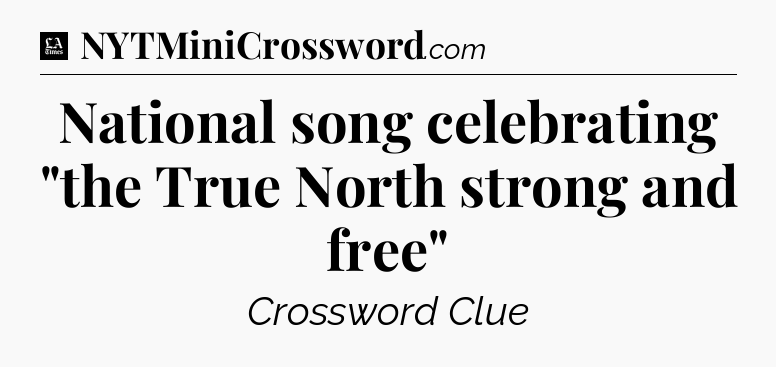 National song celebrating 