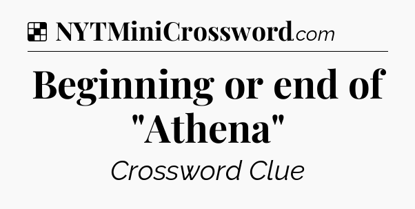 Solution: Beginning or end of 