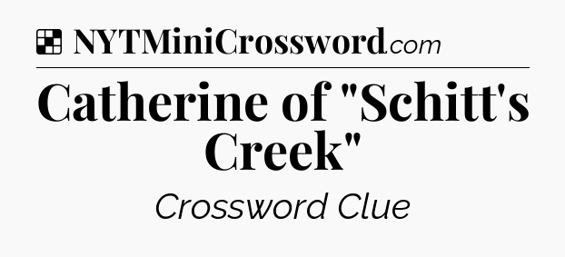 Solution: Catherine of 