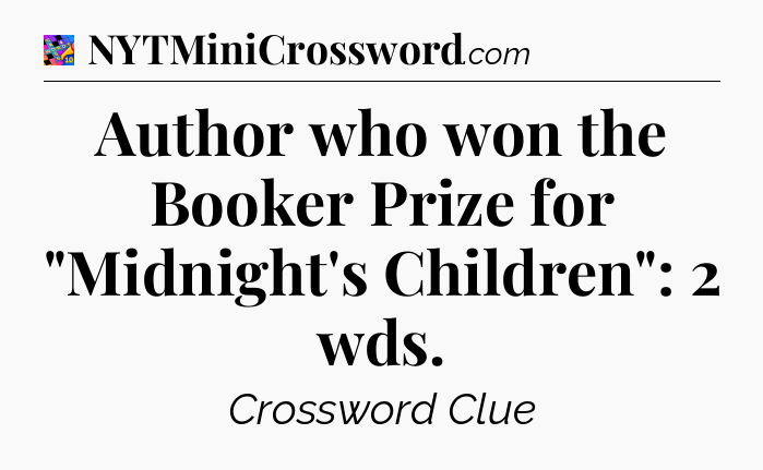 Author who won the Booker Prize for 