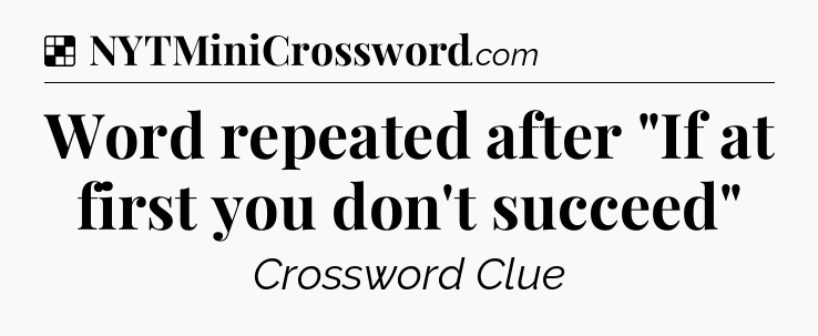 Solution: Word repeated after 