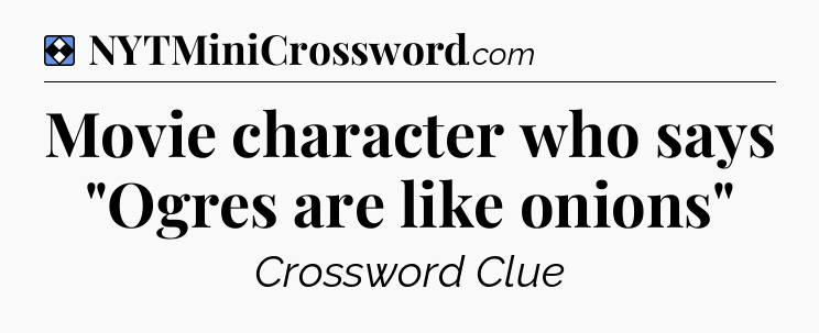 Solution: Movie character who says 