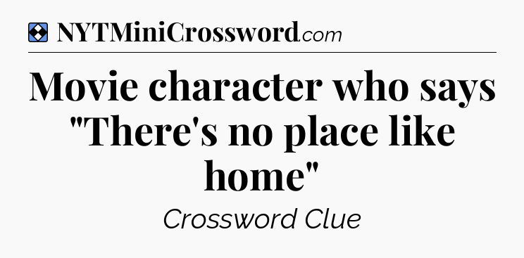 Solution: Movie character who says 