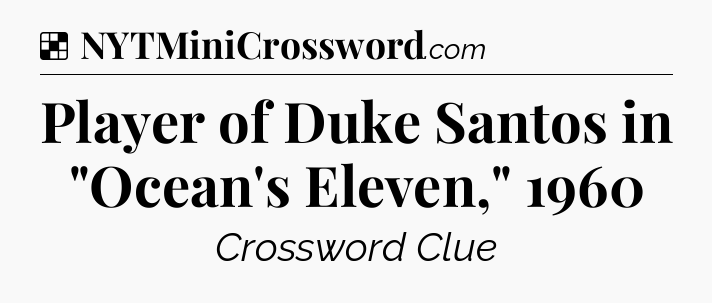 Solution: Player of Duke Santos in 