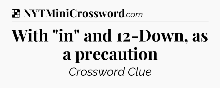 Solution: With 