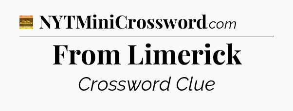 From Limerick - Eugene Sheffer Crossword